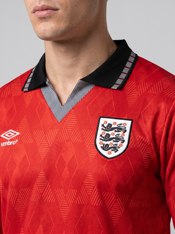 England 1990 Away Retro — The Italia 90 Red That Lives Forever