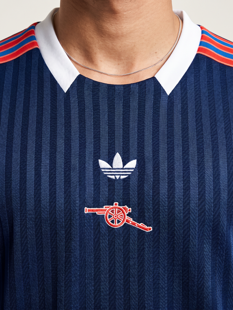 Arsenal Originals Pinstripe Shirt - Navy Throwback - Image 1