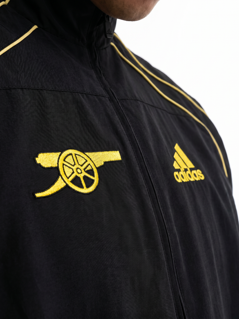 Arsenal Jacket - Black & Gold Special Edition - Image 2