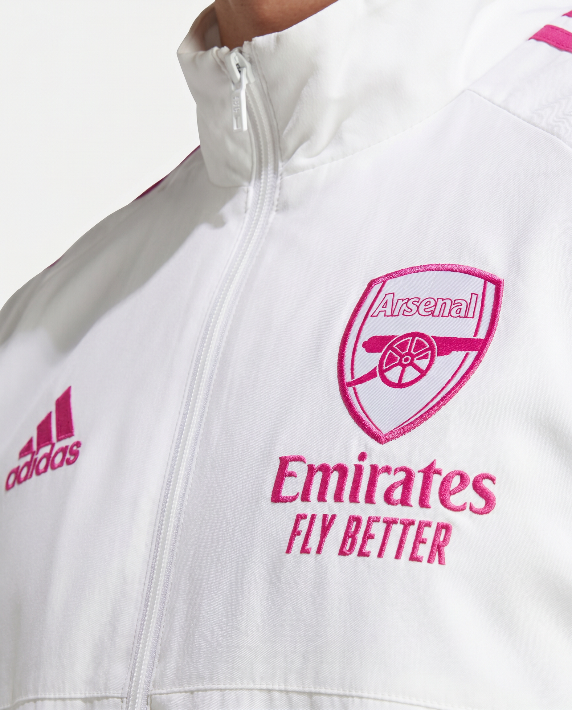 Arsenal Windbreaker - White & Pink Edition - Gallery 3