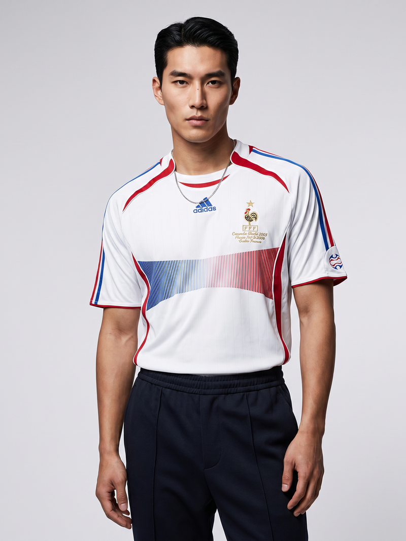 France 2006 Away Retro — World Cup Final Journey in White & Blue - Image 2