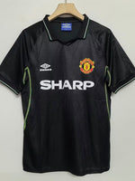 Manchester United 1997/98 Away Retro — The Red Devils Black - Thumbnail 4