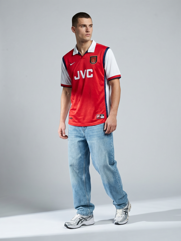 Arsenal 98/99 Home Retro — The Double Season in Red & White - Secondary