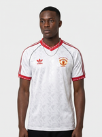 Manchester United 1990/91 Away Retro — The Red Devils White Classic - Thumbnail 1