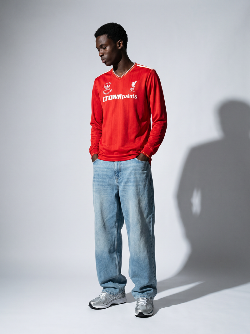 Liverpool Home Retro Long Sleeve Shirt 1985/87 - Image 3