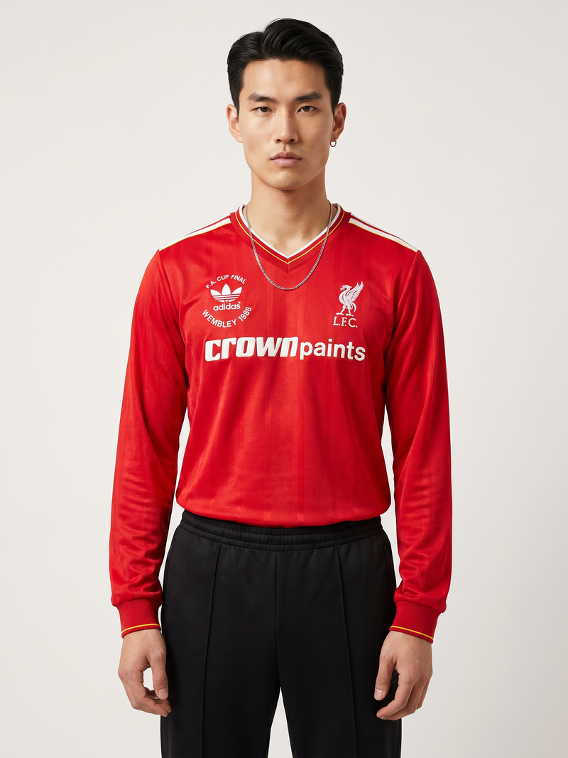Liverpool Home Retro Long Sleeve Shirt 1985/87 - Image 1