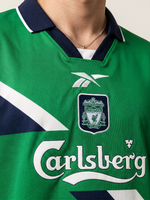 Liverpool Away Retro Shirt 1995/96 Green - Thumbnail 2
