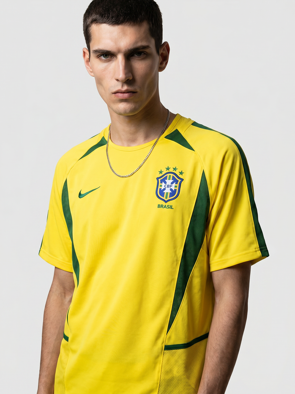 Brazil 2002 Home Retro Jersey — The World Cup Winners - Secondary