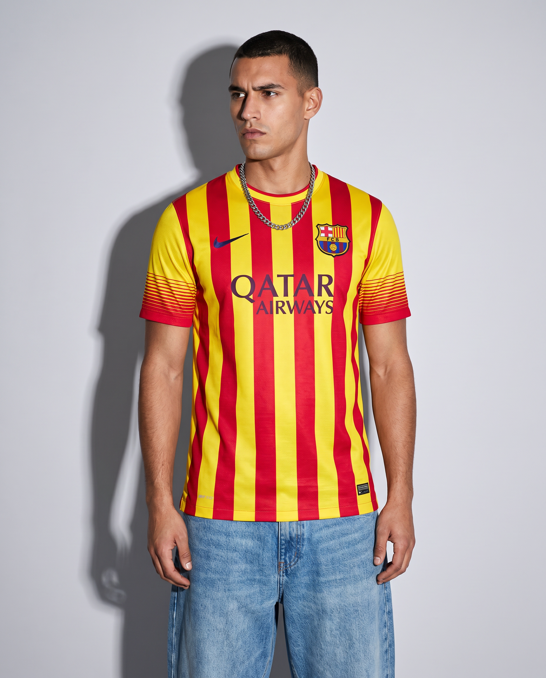Barcelona 2013/14 Away Retro Jersey — The Senyera Classic - Gallery 1