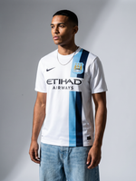 Manchester City White Etihad Airways Soccer Shirt - Thumbnail 1