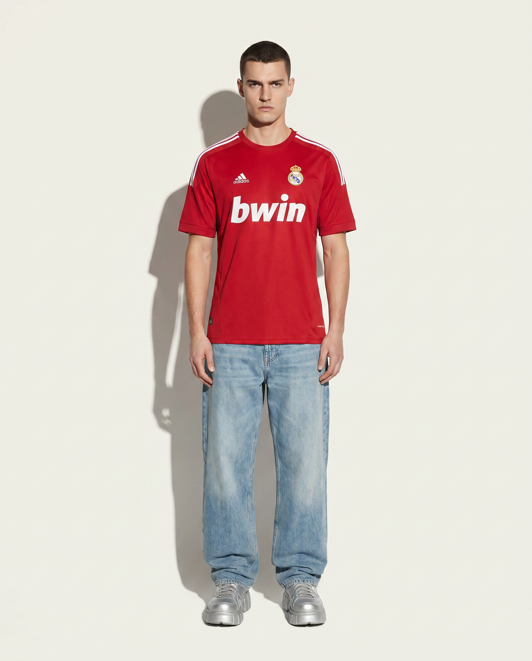 Real Madrid 11/12 Away Retro Jersey — The Red Glory Season - Gallery 1