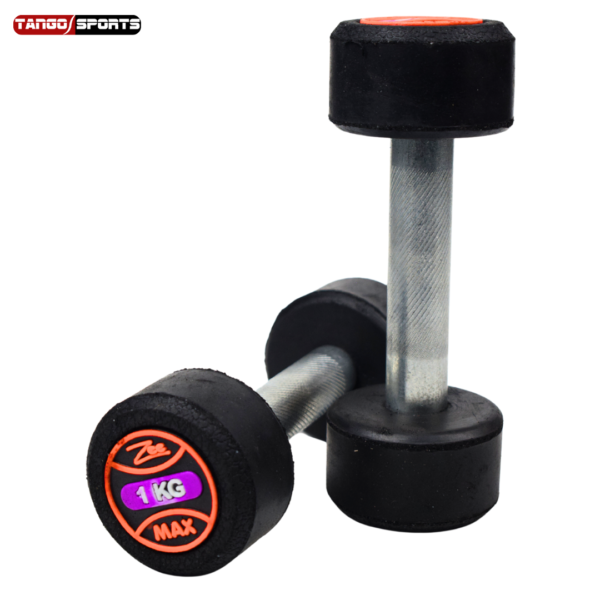 ZEE RUBBER COATED DUMBELLS - Image 6